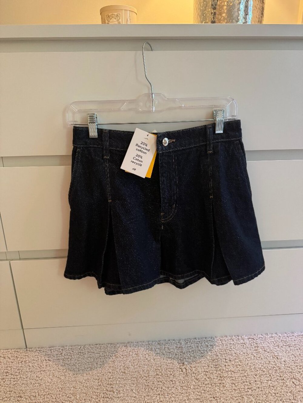 H&M Pleated Denim Skirt - Picture 3 of 6